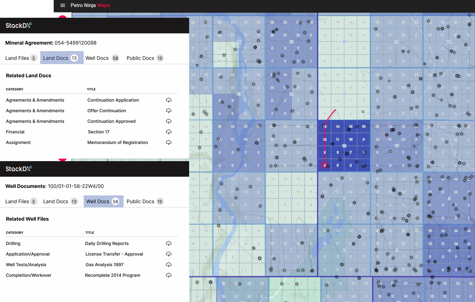 Picture of a land grid inside the StackDX technology